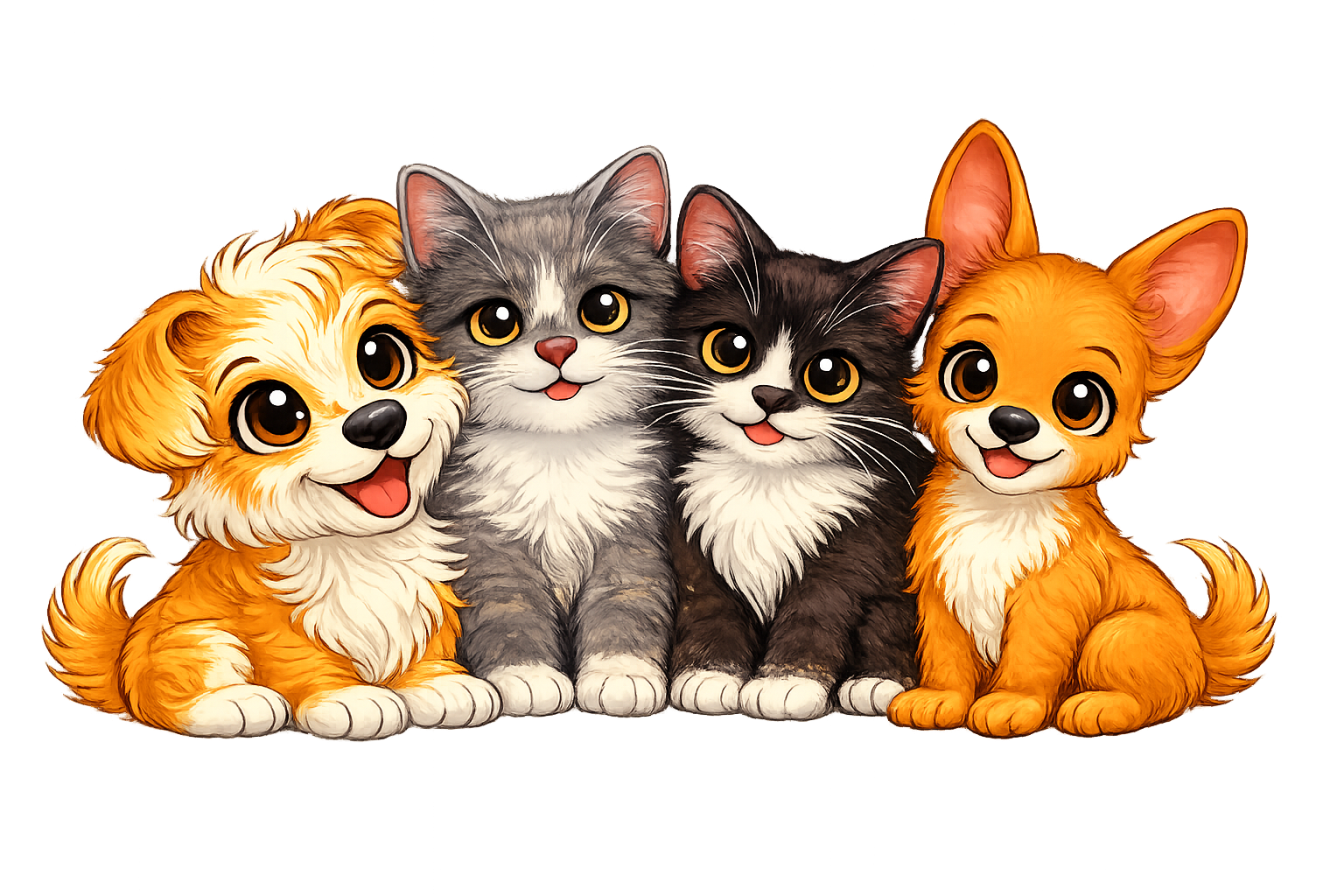Mascotes Projeto Alô Aumigo